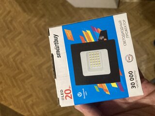 Прожектор светодиодный Smartbuy, FL SMD LIGHT, 20 Вт, 6500 К, черный, SBL-FLLight-20-65K - фото 7 от пользователя