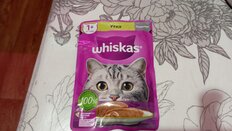 Корм для животных Whiskas, 75 г, для взрослых кошек 1+, паштет, утка, пауч, G8473 - фото 7 от пользователя