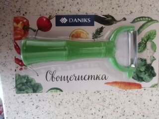 Овощечистка 18х3.5х3.5 см, рукоятка пластик, Daniks, JA20206914-1 - фото 5 от пользователя