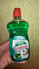 Средство для мытья посуды Clean&amp;Green, Greeny Light, 500 мл, Алоэ вера - фото 1 от пользователя