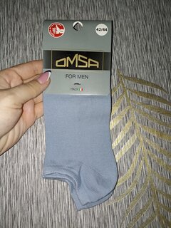 Носки для мужчин, хлопок, Omsa, Eco, джинс, р. 42-44, супер-укороченные - фото 7 от пользователя