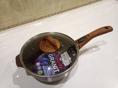 Ковш алюминий, антипригарное покрытие, 2.2 л, съемная ручка, Kukmara, Granit Ultra, кга0225а, в ассортименте - фото 1 от пользователя