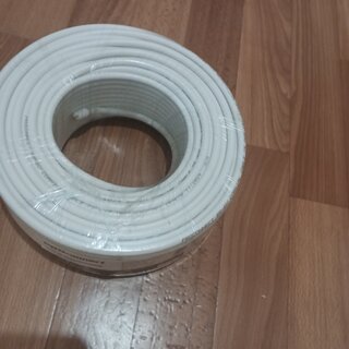 Провод телевизионный коаксиальный, 1х0.9 мм², 50 м, RG-6U, (48%), 75 Ом, белый, PROconnect, 01-2205-50 - фото 6 от пользователя