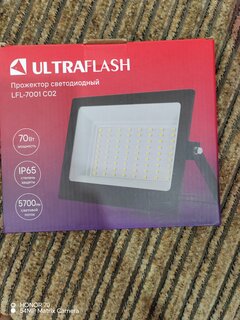 Прожектор светодиодный, Ultraflash, LFL-7001 C02, 70 Вт, 6500 К, 70 Вт, 230 В, черный, 13328 - фото 9 от пользователя