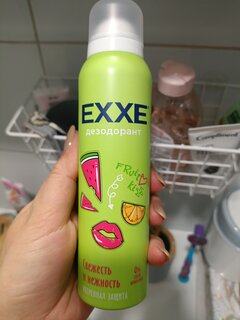 Дезодорант Exxe, Fruit kiss, Свежесть и нежность, для женщин, спрей, 150 мл - фото 3 от пользователя