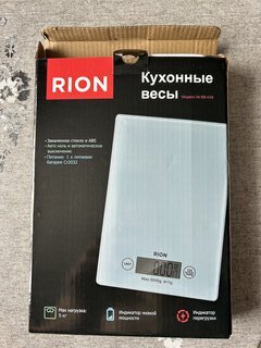 Весы кухонные электронные, стекло закаленное, Rion, платформа, точность 1 г, до 5 кг, LCD-дисплей, белые, BB-K08 - фото 7 от пользователя