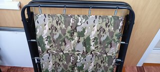 Раскладушка 197х73х34 см, 120 кг, Надин, с407/140/70, жесткая, сталь, ткань, в ассортименте - фото 6 от пользователя