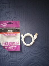 Кабель micro USB, AVS, MR-311, 1 м, белый, A78044S - фото 4 от пользователя