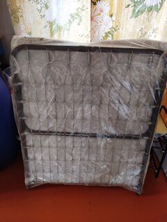 Раскладушка 190х80х32.5 см, 160 кг, Надежда, В02-М, полумягкая, сталь, сетка, матрас в комплекте, микрофибра - фото 3 от пользователя
