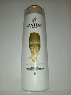 Шампунь, бальзам-ополаскиватель для сухих и поврежденных волос, Pantene Pro-V, 3в1 Интенсивное восстановление, 360 мл - фото 2 от пользователя