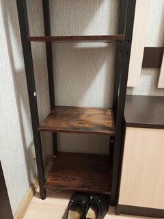 Полка-стеллаж универсальный, ДСП, сталь, 5 секций, 39.6х30х154 см, Лофт, LLS100B01 - фото 6 от пользователя