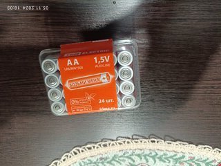 Батарейка TDM Electric, АА (LR6, 15A), Alkaline, щелочная, 1.5 В, коробка, 24 шт, SQ1702-0035 - фото 1 от пользователя