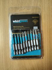 Набор бит Whirlpower, Ассорти, Ph, Pz, Sl, 50 мм, 10 шт, блистер - фото 7 от пользователя