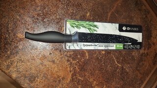Нож кухонный Daniks, Гранит, универсальный, нержавеющая сталь, 20 см, рукоятка пластик, YW-A204-SL - фото 7 от пользователя