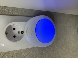 Фонарь ночник TDM Electric, Хамелеон, в розетку, пластик, 0.5 Вт, 220 В, с выключателем, D 75, SQ0357-0007 - фото 1 от пользователя
