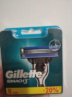 Сменные кассеты для бритв Gillette, Mach3, для мужчин, 8 шт - фото 3 от пользователя