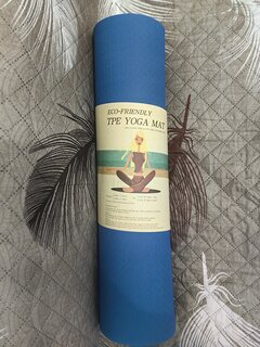 Коврик для йоги рулон, 183х61х0.6 см, TPE, Y9-231, в ассортименте - фото 5 от пользователя