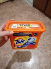 Капсулы для стирки Tide, Все в 1 Pods Color, 23 шт, капсула 22.8 г - фото 6 от пользователя