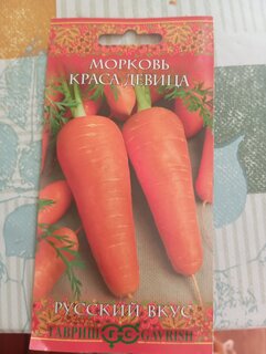 Семена Морковь, Краса девица, 2 г, Русский вкус, цветная упаковка, Гавриш - фото 8 от пользователя