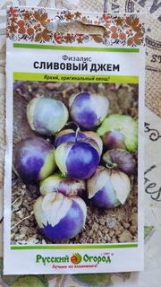 Семена Физалис, Сливовый джем, цветная упаковка, Русский огород - фото 1 от пользователя