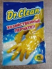 Перчатки хозяйственные резина, M, Dr.Clean - фото 7 от пользователя