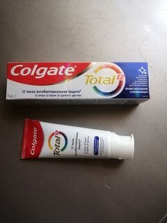 Зубная паста Colgate, Total 12 Профессиональная Отбеливающая, 75 мл - фото 4 от пользователя