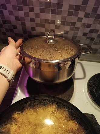 Кастрюля нержавеющая сталь, 3 л, с крышкой, крышка стекло, RasheL, R-30, индукция - фото 4 от пользователя