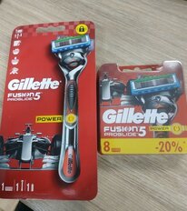 Станок для бритья Gillette, Fusion Power Red, для мужчин, 1 сменная кассета - фото 4 от пользователя