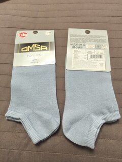 Носки для мужчин, Omsa, Eco, джинс, р. 39-41, супер-укороченные - фото 4 от пользователя