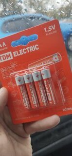 Батарейка TDM Electric, ААА (LR03, 24A), Alkaline, щелочная, 1.5 В, блистер, 4 шт, SQ1702-0006 - фото 2 от пользователя