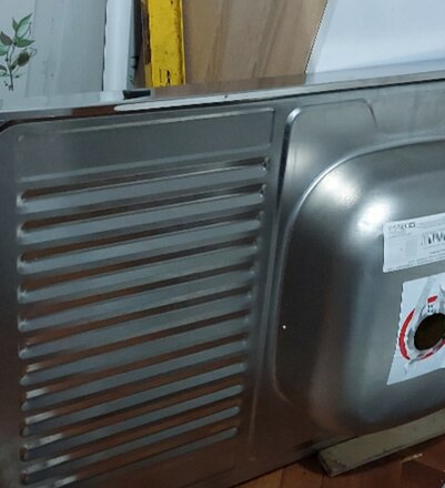 Мойка кухонная накладная, Ukinox, нержавеющая сталь, 800х600х120 мм, ECO800.600 R - фото 2 от пользователя