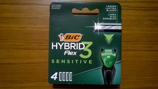 Сменные кассеты для бритв Bic, Flex3 Hybrid Sensitive, 3 лезвия, 4 шт, 921177 - фото 1 от пользователя