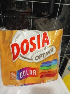 Стиральный порошок Dosia, 4 кг, автомат, для цветного белья, Optima Color - фото 1 от пользователя