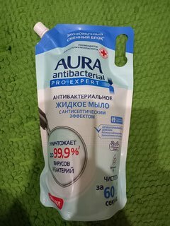 Мыло жидкое Aura, Pro expert, антибактериальное, 1 л, дой-пак - фото 3 от пользователя