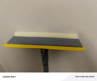 Швабра-окномойка губка, поролон-сетка, резина, 130х25 см, желтый, телескопическая ручка, Марья Искусница, KD-W08-10 - фото 8 от пользователя