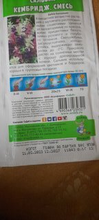 Семена Цветы, Сальвия, Кэмбридж, цветная упаковка, Седек - фото 3 от пользователя