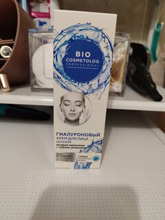 Крем для лица, BioCosmetolog, Professional, ночной, омоложение+глубокое увлажнение, гиалуроновый - фото 2 от пользователя