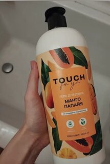 Гель для душа Touch For You, Манго-папайя, 1 л, парфюмированный - фото 2 от пользователя
