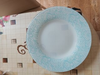 Тарелка обеденная, стекло, 26 см, круглая, Бриз, Pasabahce, 10328SLBD81 - фото 1 от пользователя