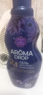 Гель для стирки Aroma Drop, 1 л, универсальный, Лаванда и ваниль 2в1 - фото 1 от пользователя