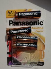 Батарейка Panasonic, АА (LR6, 15A), Alkaline Power, щелочная, 1.5 В, блистер, 4 шт - фото 2 от пользователя