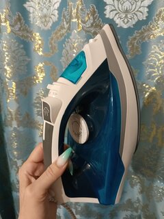 Утюг Rion, SZ-8088, 2200 Вт, керамика, вертикальное отпаривание, противокапельная система, 1.75 м, синий - фото 2 от пользователя