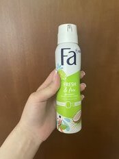Дезодорант Fa, Fresh&amp;Free Лайм-кокос, для женщин, спрей, 150 мл - фото 4 от пользователя