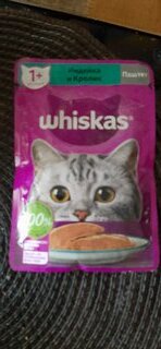 Корм для животных Whiskas, 75 г, для взрослых кошек 1+, паштет, индейка/кролик, пауч, G8471 - фото 3 от пользователя