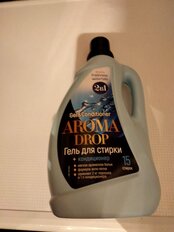 Гель для стирки Aroma Drop, 1 л, универсальный, Свежесть водопада 2 в 1 - фото 3 от пользователя