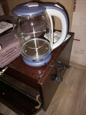 Чайник электрический Lofter, C03, синий, 1.8 л, 1500 Вт, скрытый нагревательный элемент, подсветка, стекло - фото 3 от пользователя