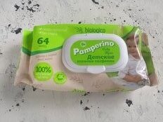 Салфетки влажные Pamperino, детские, 64 шт, с пластиковым клапаном, 72180 - фото 1 от пользователя