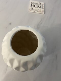 Ваза для сухоцветов керамика, настольная, 20 см, Корнелия, Y4-6558, белая - фото 4 от пользователя