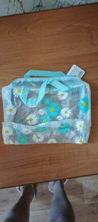 Косметичка 24х7х15 см, банная, ПВХ, Юниlook, 327-254, прямоугольная, застежка молния, в ассортименте - фото 1 от пользователя