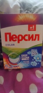 Стиральный порошок Персил, 0.45 кг, ручной + автомат, для цветного белья, Color Свежесть Вернель - фото 1 от пользователя